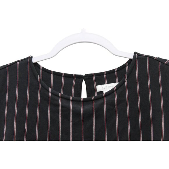 NWT J Jill Dress Medium Ponte Knit Pencil Striped Sleeveless Stretch Pockets - Picture 7 of 12